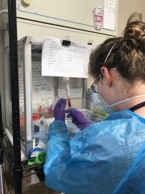 social media2 - A RVT drawing chemotherapy medications for a patient