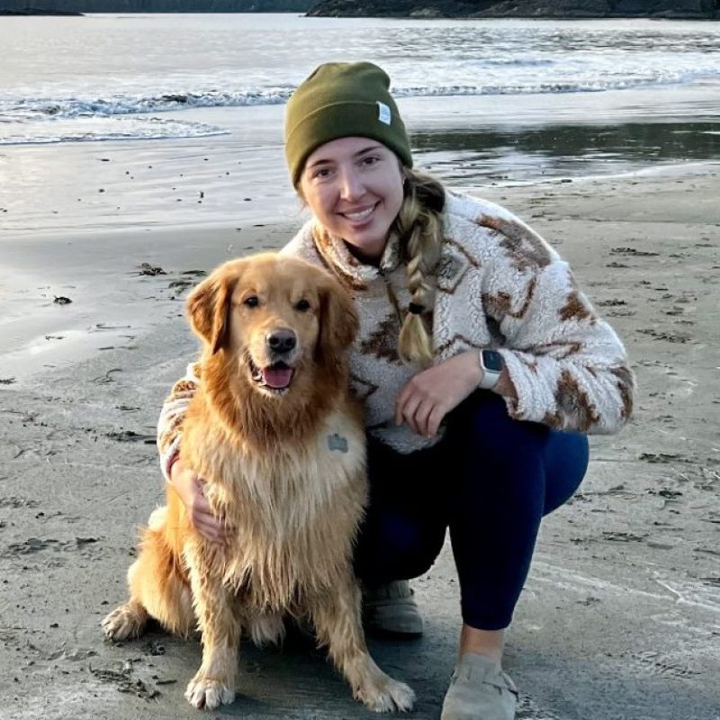 jovana and dog